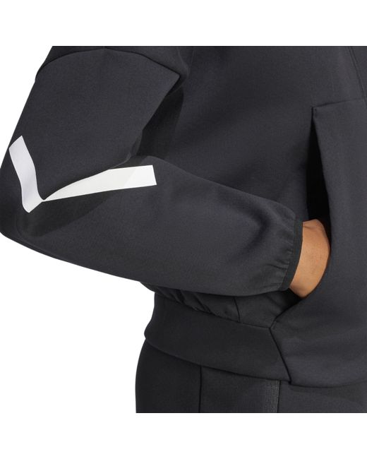 Adidas Blue Z.N.E. Full Zip Tracksuit Top
