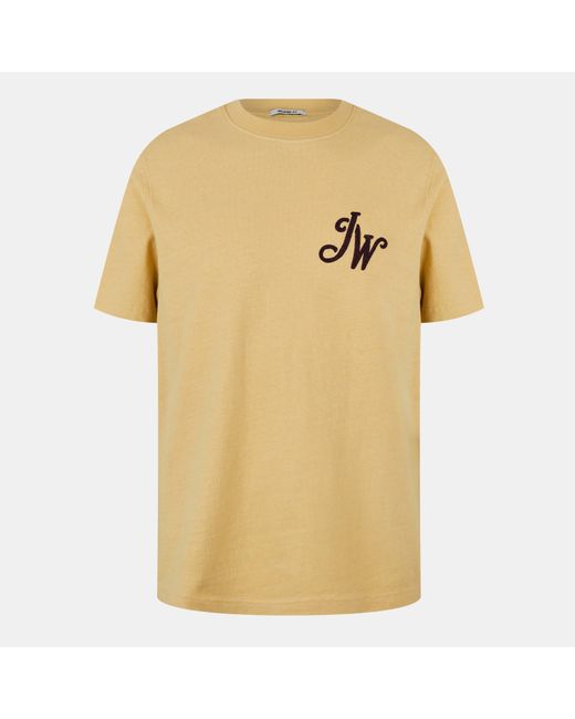 Jack Wills Yellow Jw Script Initial Regular Fit T-Shirt for men