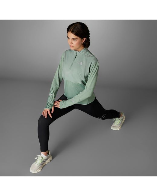 Adidas Blue Ultimate High Visibility Half Zip Performance Tracksuit Top