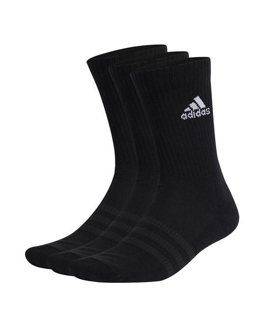 Adidas Black Cushioned Crew Socks 3 Pairs