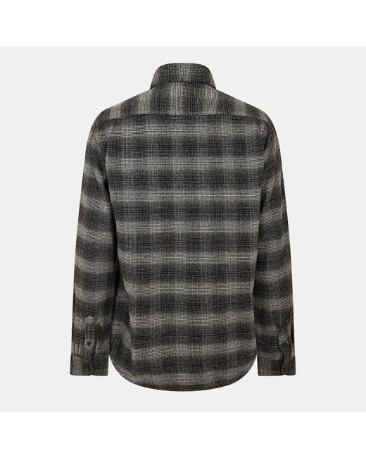 Peter Werth Gray Long Sleeve Plain Shirt for men