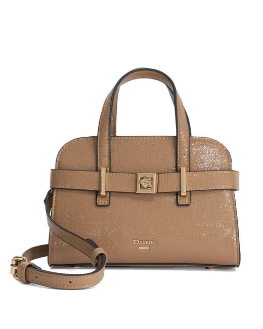 Dune Brown Delineate Shoulder Bag
