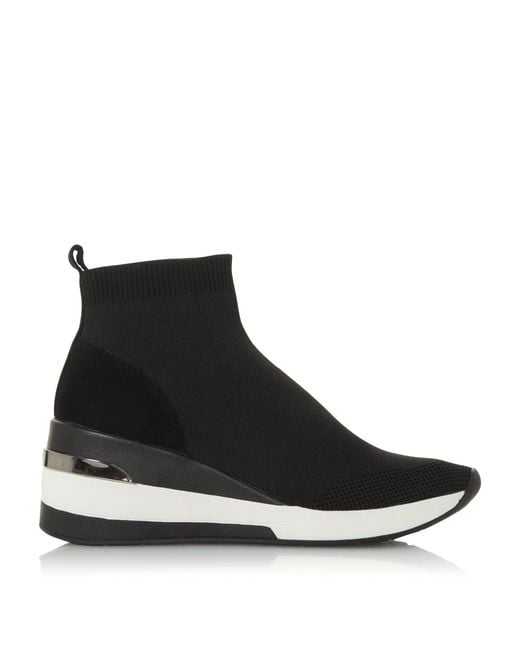 Dune Black Engel Ladies Slip On Trainers