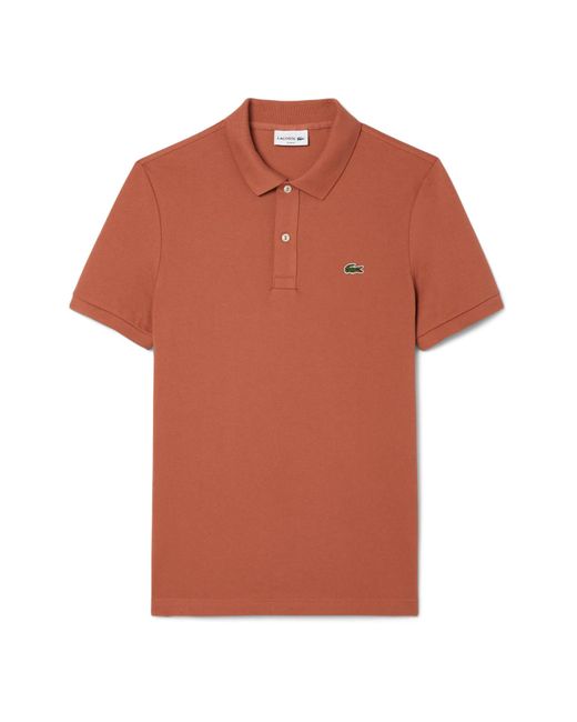 Lacoste Brown Slim-Fit L.12.12 Pique Polo Shirt for men
