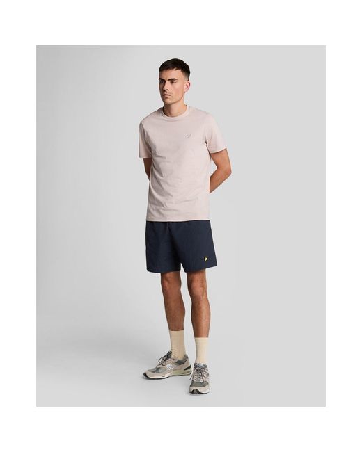 Lyle & Scott Blue Plain Swim Shorts for men