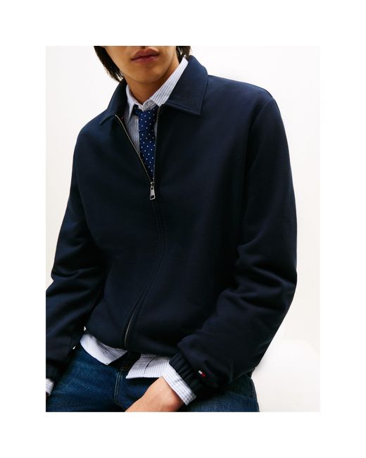 Tommy Hilfiger Blue Terry Ivy Harrington Jacket for men