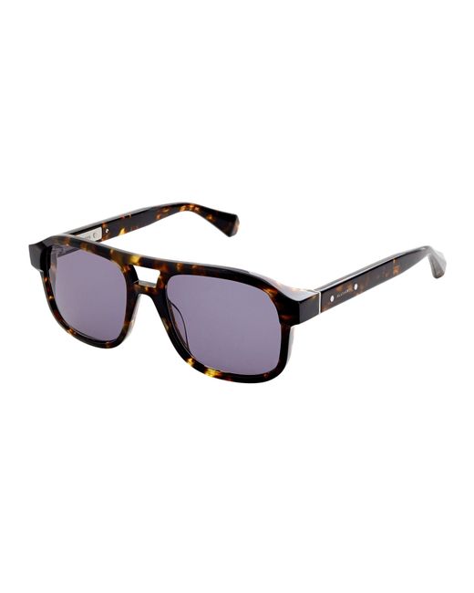 AllSaints Purple Metal Uv Protection Aviator Sunglasses for men