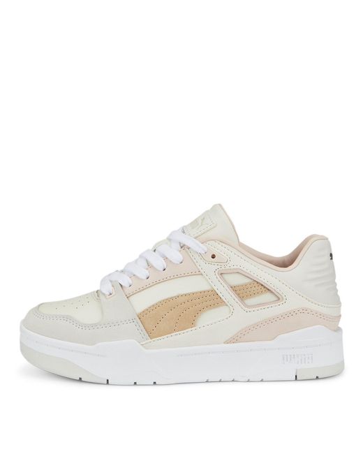 PUMA White Adults Slipstream Lux Low-Top Trainers
