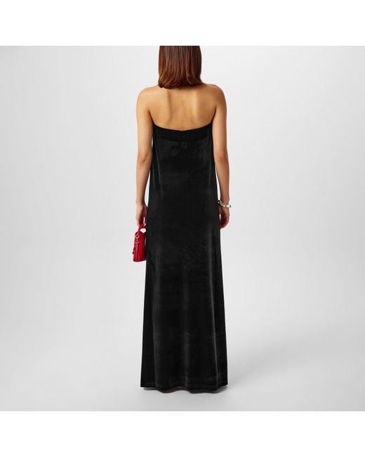 Norma Kamali Black Strapless Maxi Dress
