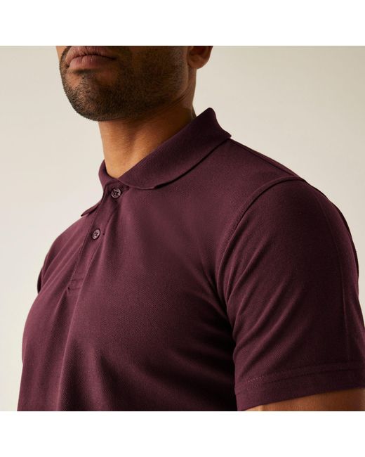 Regatta Purple Pro 50/50 Pique Polo for men