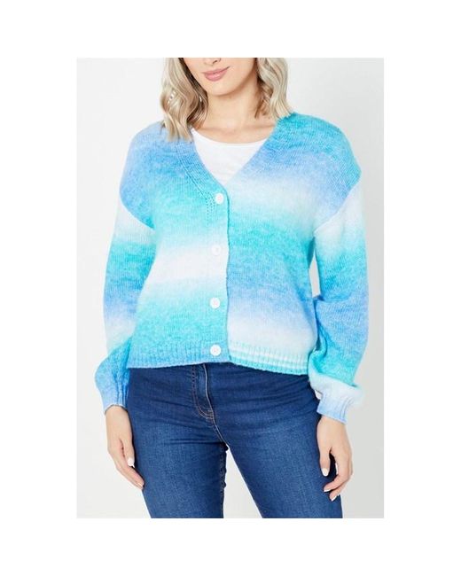 Be You Blue Ombre Knit Cardigan