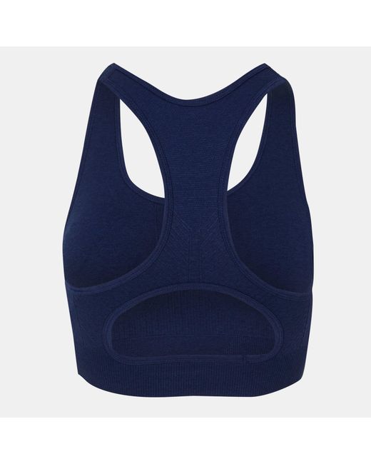 Usa Pro Blue Up Seamless Crop Sports Bra