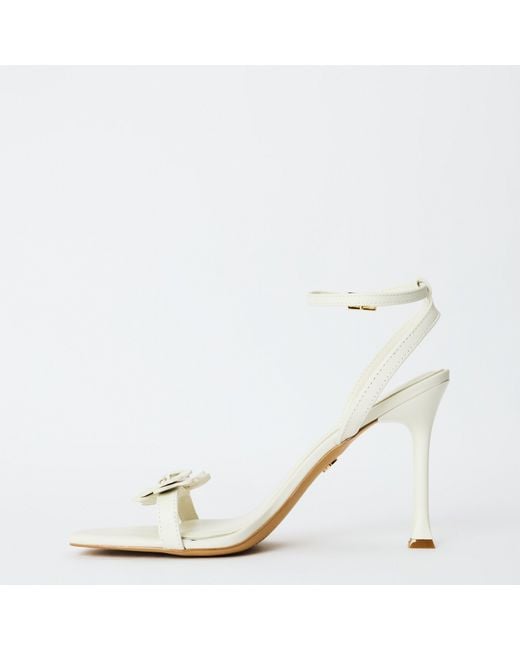 ALDO White Daisylily Heeled Sandals