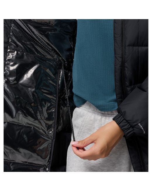 Columbia Black Pike Lake Thermal Reflective Water Repellent Insulated Puffer Jacket