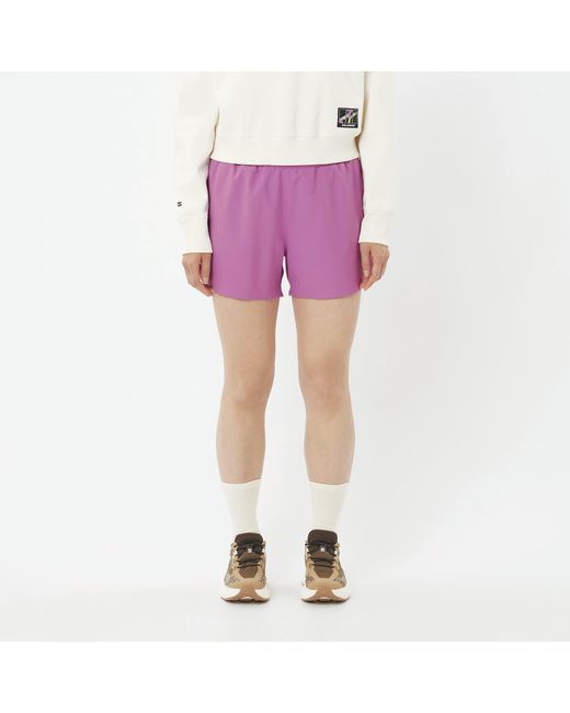 Salomon Purple Shakeout Core 4 Running Shorts