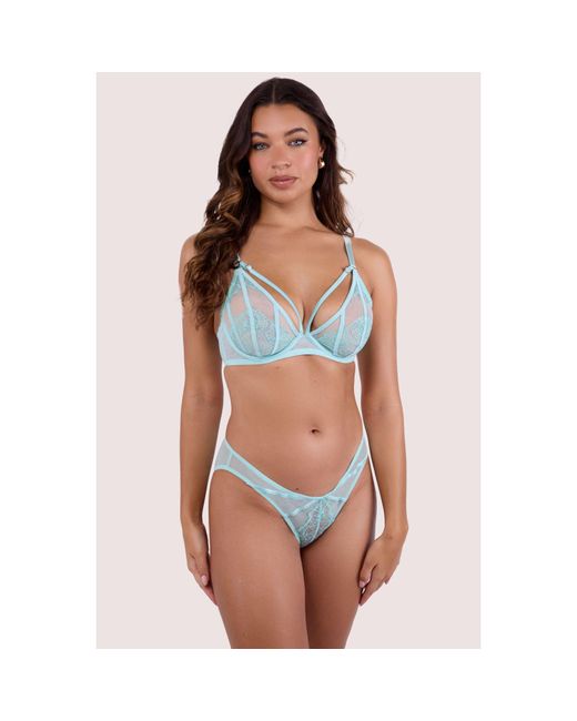 Playful Promises Pink Valerie Embroidery & Mesh Brief
