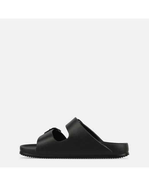 Jack Wills Black Two Strap Sandals