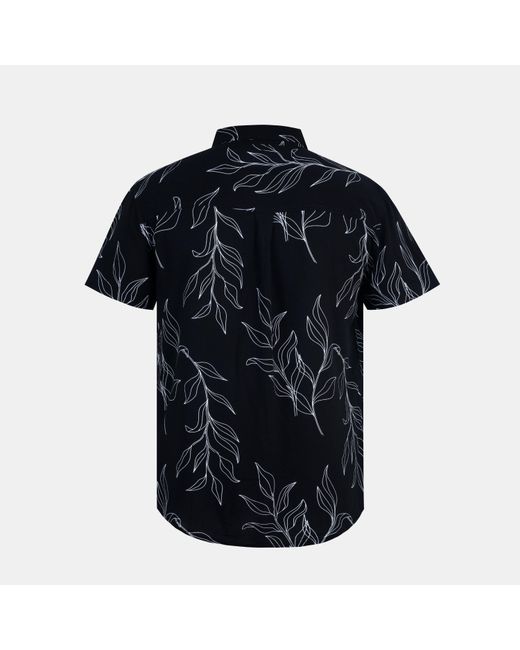 Firetrap Black Short-Sleeve Patterned Shirt for men