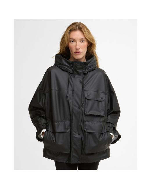 Barbour Black Rain Anorak Jacket