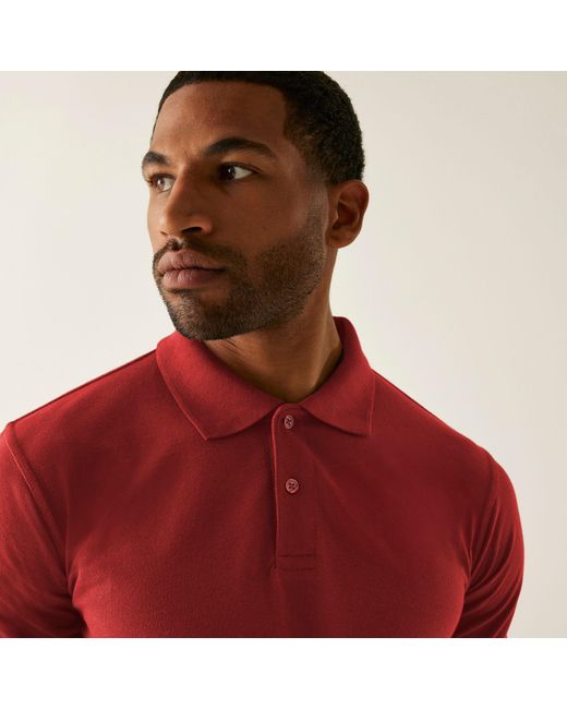 Regatta Red Pro 50/50 Pique Polo for men