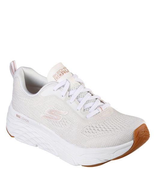 Skechers White Slip On Trainers