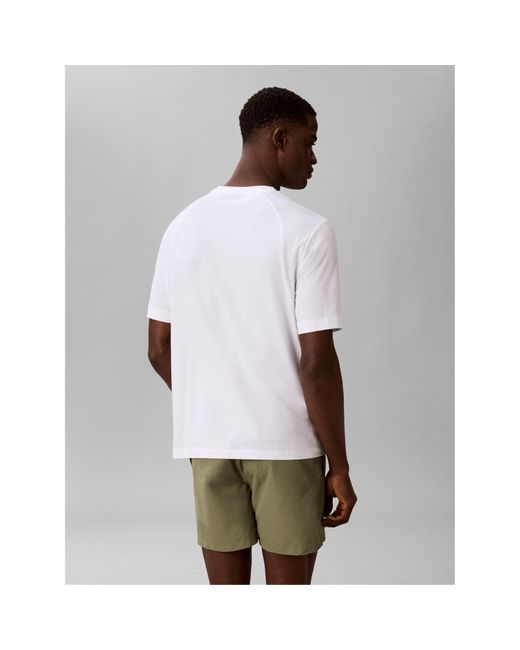 Calvin Klein White Logo T-Shirt for men