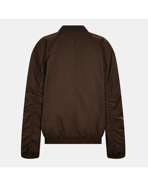 Jack Wills Brown Jw Ribbed Bomber Jacket