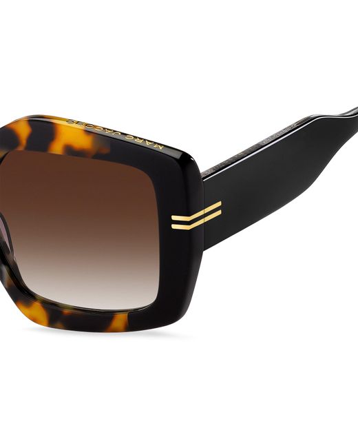 Marc Jacobs Brown Rec Geometric Round Sunglasses