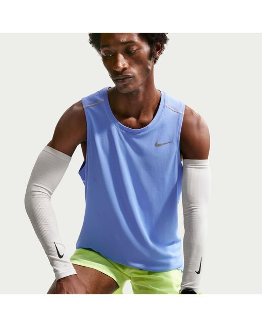 Nike Blue Miler Dri-Fit Running Tank Top for men