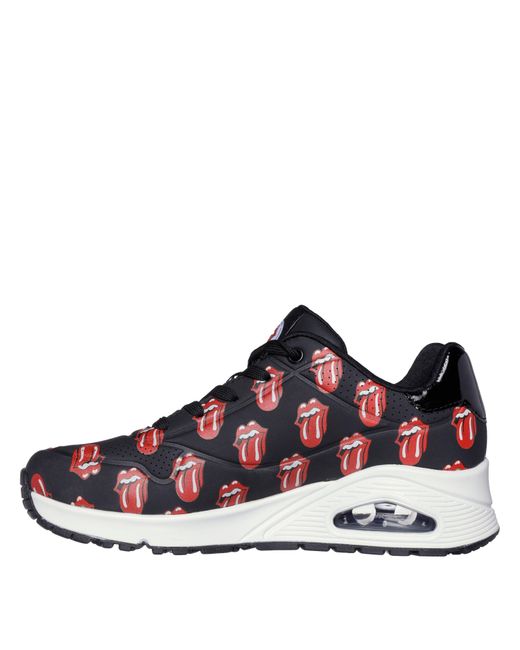 Skechers Blue Rolling Stones Repeat Lick Lyric La Low-Top Trainers