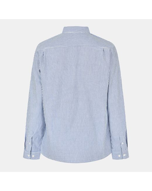 Peter Werth Blue Long Sleeve Plain Shirt for men