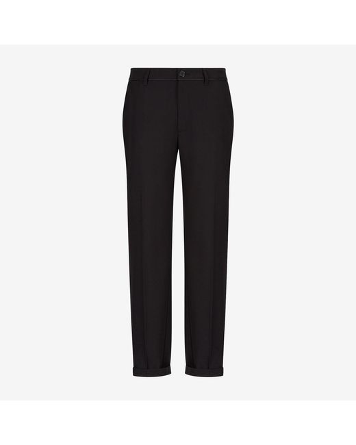ARMANI EXCHANGE Black Pantaloni Straight Leg Trousers for men