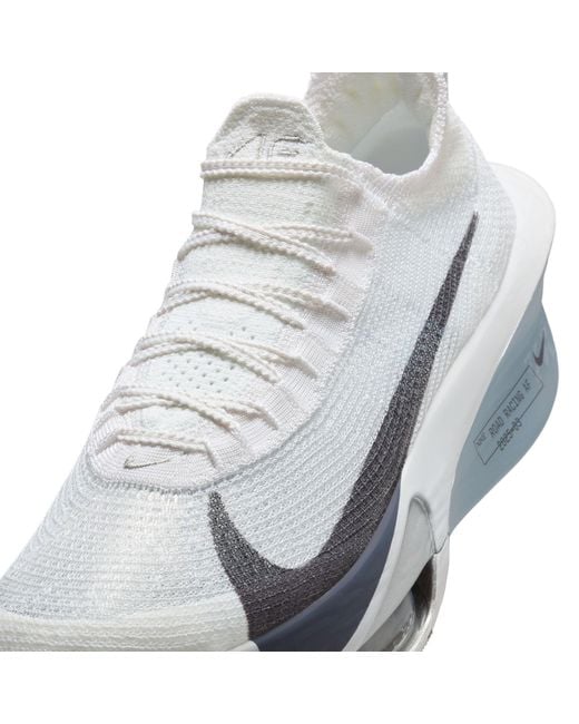 Nike White Zoomx Alphafly 3 Running Shoes for men