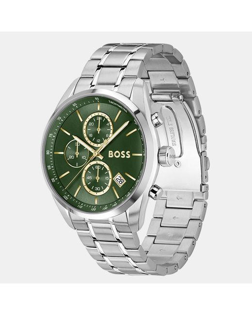 Boss Metallic Gents Grand Prix Chronograph With Dial for men