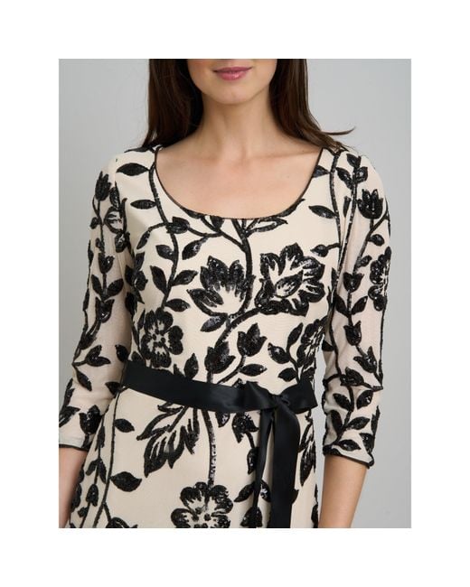 Gina Bacconi White Murphy Embroidered Sequin Maxi Dress