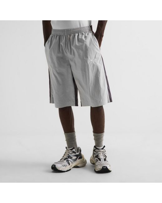 Balenciaga Blue Woven Tracksuit Shorts for men