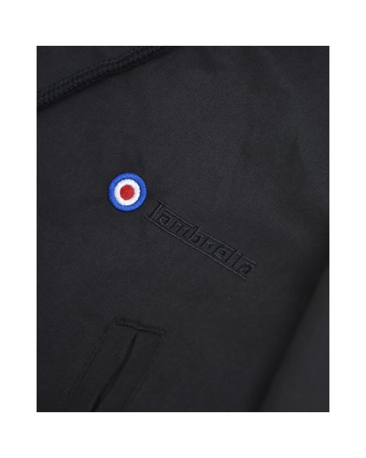Lambretta Black Shower Resistant Parka for men