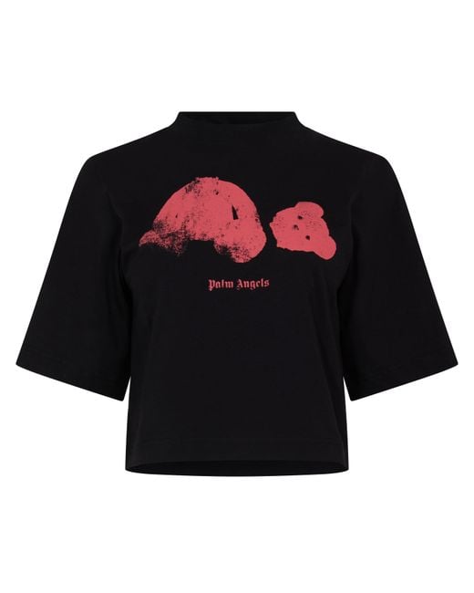 Palm Angels Black Kil Bear Oversized T-Shirt