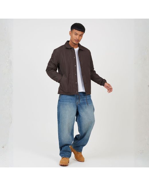Brave Soul Brown Coach Jacket Sn62 for men