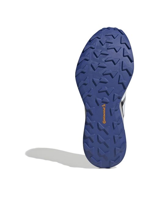 Adidas Blue Agravic Gore-Tex Trail Running Shoes for men