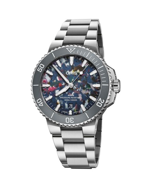 Oris Metallic Aquis Date Bracelet Watch for men
