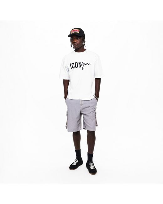 DSquared² Gray Oversized T-Shirt for men