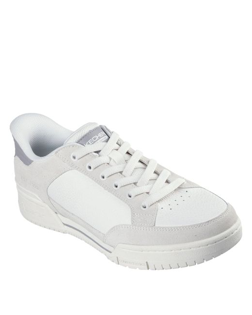 Skechers White Casual Low-Top Trainers for men