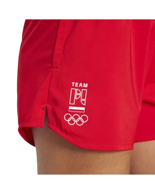 Adidas Red Noc Poland Running Road Shorts