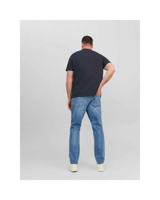 Jack & Jones Blue Jack+ Star T-Shirt Plus Size for men