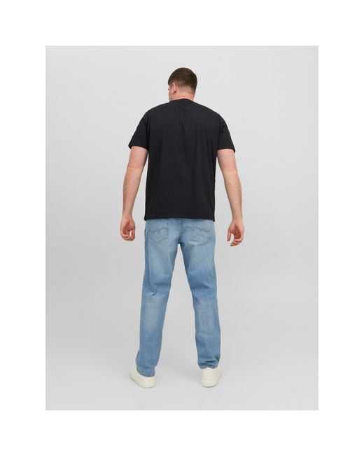 Jack & Jones Black Jack+ Star T-Shirt Plus Size for men