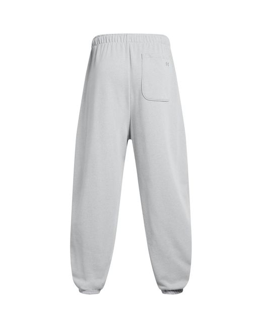 Under Armour Gray Closed Hem Fleece Terry Joggers for men