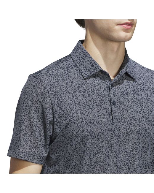 Adidas Gray Short-Sleeve Performance Polo Shirt for men