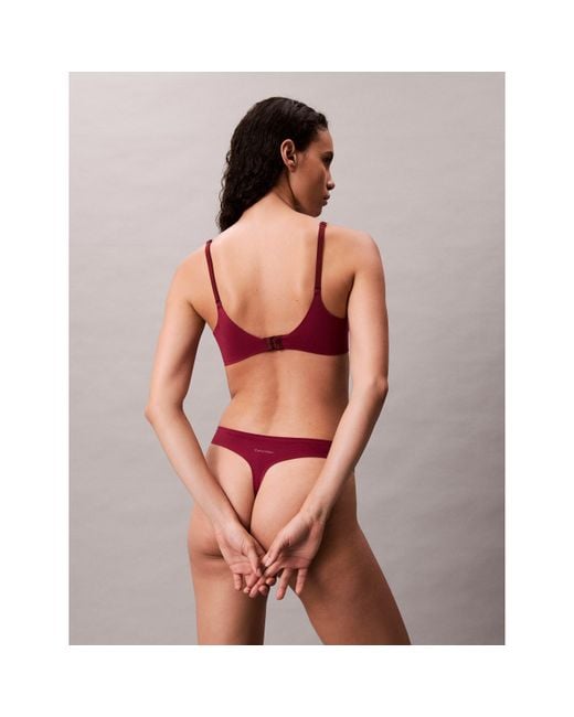 Calvin Klein Purple Perffit Plunge Bra