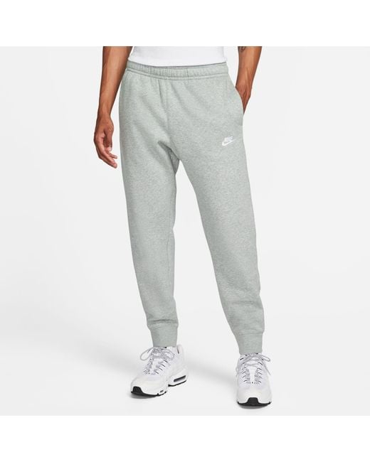 Nike Gray Sportswear Club Fleece Jogging Pants for men